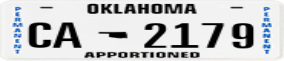 Trailer License Plate